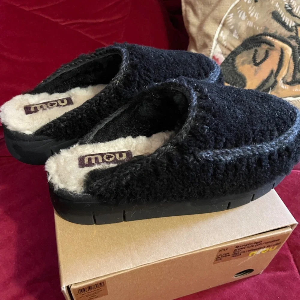 MOU  Bounce Clog Curly Sheepskin Size 39 - Picture 4 of 9